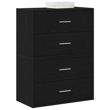 vidaXL Kasten met 4 lades 2 st 60x31x40 cm bewerkt hout, Verzenden, Nieuw