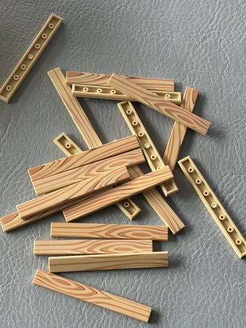 Lego Briques - Lego 1x8 hout motief print 100 stuks uniek, Nieuw