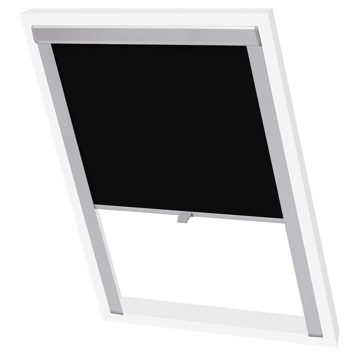 vidaXL Rolgordijn verduisterend zwart F06, Maison & Meubles, Ameublement | Rideaux & Stores à lamelles, Envoi