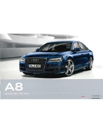 2013 AUDI A8 BROCHURE DUITS, Ophalen of Verzenden