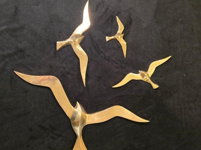 Sculpture, Elegante volo dei gabbiani sospeso nel tempo - 24, Maison & Meubles, Maison & Meubles | Autre