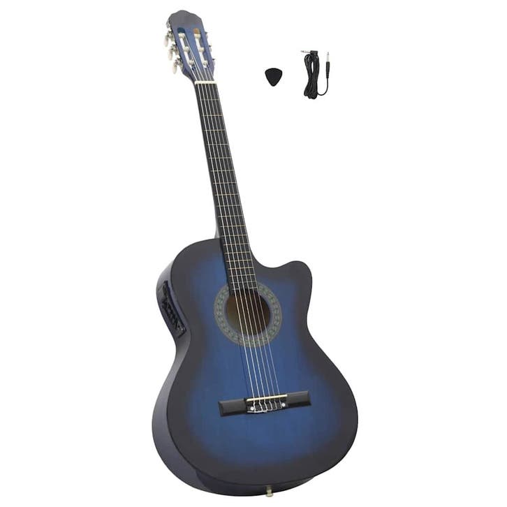vidaXL Gitaar cutaway met equalizer 6 snaren western, Muziek en Instrumenten, Snaarinstrumenten | Gitaren | Akoestisch, Nieuw