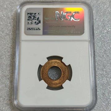India, Prinselijke Staat. Pice 1943 NGC MS65 RB (Zonder