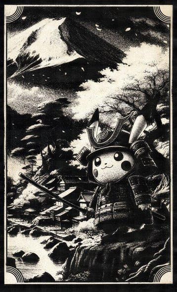 Æ (XX-XXI) - Set of 3 – Pokémon – “Samurai Spirit · Cosmic, Nieuw