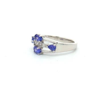 Sans prix de réserve - Bague Argent - 0.72ct. tw. Tanzanite, Nieuw