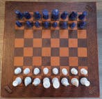 Schaakspel - Exclusive JEYPE Large Leather Chess Board