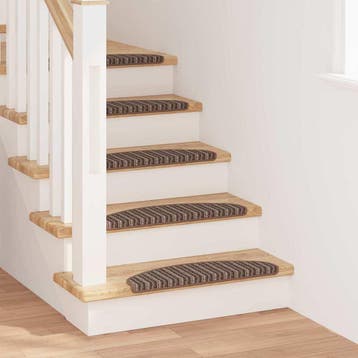 vidaXL Zelfklevende trapmatten 15 st 65 x 21 x 4 cm Non-Slip, Doe-het-zelf en Bouw, Ladders en Trappen, Verzenden, Nieuw