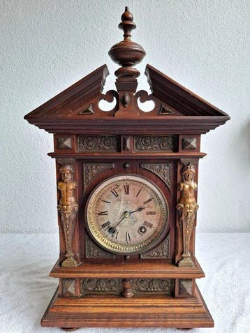 Horloge - Lenzkirch - Antique Bois, Laiton, Verre -