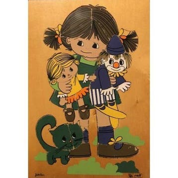 Rolf Puzzel Meisje met 2 poppen en een kat (33 stukjes), Verzenden, Nieuw