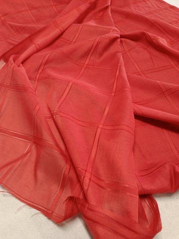 Stupenda tenda rossa vintage - Tissu de rideau - 420 cm -, Antiek en Kunst