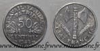 France Frankreich Km 914 50 Centimes 1943 B Beaumont le R..., Verzenden, België