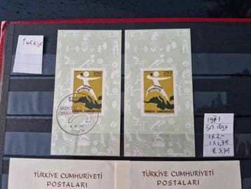 Turquie 1956/1989 - Turquie : 46 blocs réunis en un seul, Gestempeld