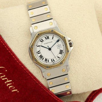 Cartier - Santos Octagon - 2966 - Unisexe - 1980-1989
