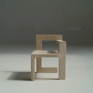 Sculpture, Steltman and Zig Zag handmade miniatures - 13 cm