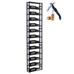Lendo Online Wine Rack Wall Vertical 12 bouteilles en acier