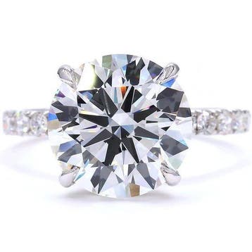Sans prix de réserve - Bague - 18 carats Or blanc - 5.88ct., Bijoux, Sacs & Beauté