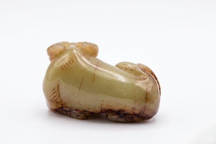 Buffle Fort Prospère Tranquille - jade rouille - Chine -, Antiquités & Art, Antiquités | Autres Antiquités