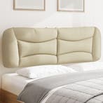vidaXL Hoofdbordkussen Hvar 160 cm stof crèmekleurig, Verzenden