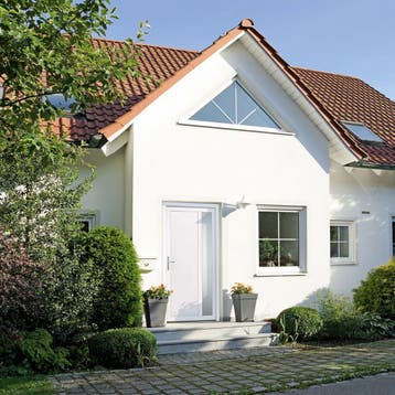 vidaXL Voordeur 98x208 cm PVC wit, Verzenden, Nieuw