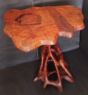 Bijzettafel - Eik - Sculpturale wortelvoet