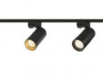 Veiling - 12x Railspot GU10 Armatuur 12cm draaibaar met 2 kl, Nieuw
