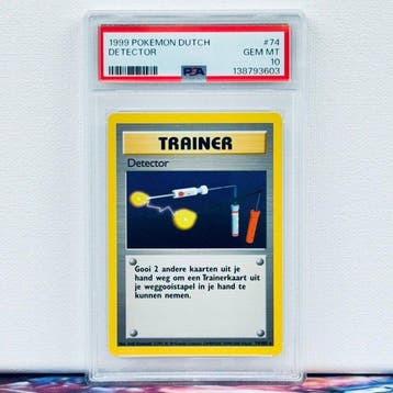 Pokémon Graded card - DETECTOR #74 - Pokémon - PSA 10, Nieuw