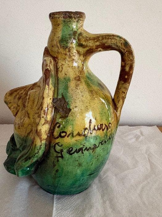 Condurso - Condurso - Kruik - Majolica - Antropomorfe Karaf, Antiek en Kunst, Antiek | Glaswerk en Kristal