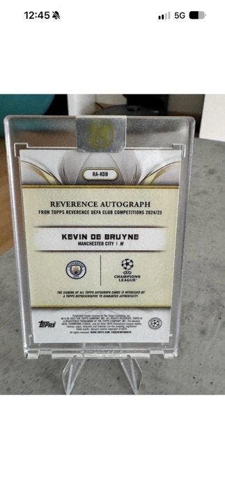 2024/25 Topps Topps Reverence UEFA 2024/25 Kevin De Bruyne, Nieuw