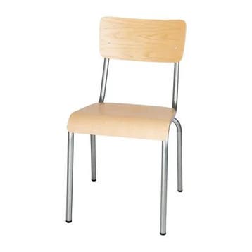 Stoelen | CANTINA | Hout/Staal | Hout (Essen) | Grijs Frame, Verzenden, Nieuw in verpakking
