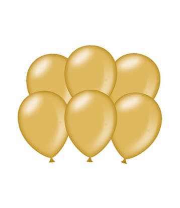 Gouden Ballonnen Metallic 30cm 6st, Verzenden, Nieuw