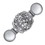 Fako Bijoux - Vestsluiting - Vestclip - Bloem Retro -, Verzenden