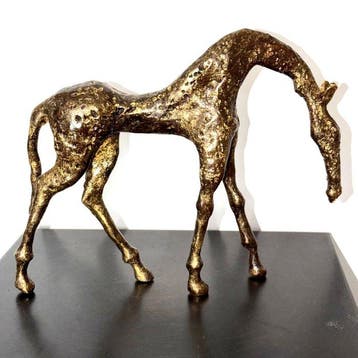 Abdoulaye Derme - sculptuur, sculpture stylisée de cheval -, Antiquités & Art