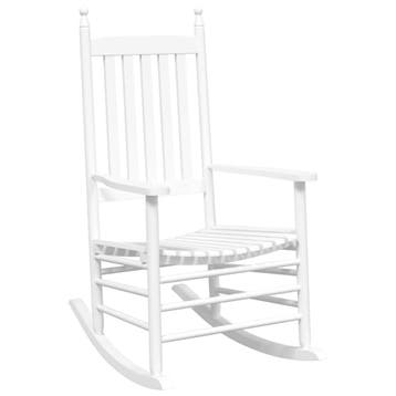 vidaXL Schommelstoelen 2 st met inklapbare tafel, Verzenden, Nieuw