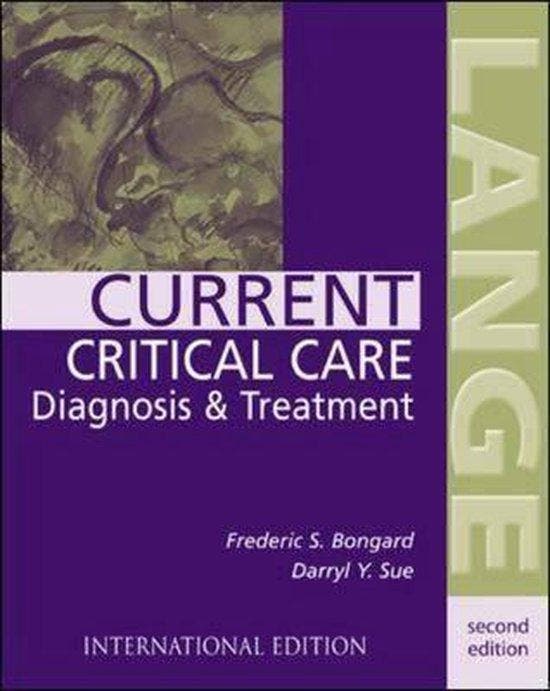Current Critical Care Diagnosis and Treatment 9780071212069, Boeken, Taal | Engels, Gelezen, Verzenden