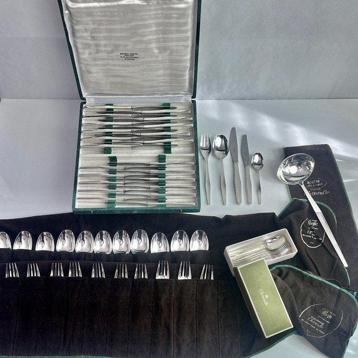 Christofle - Lino Sabattini - Bestekset voor 12 personen, Antiek en Kunst, Antiek | Meubels | Tafels
