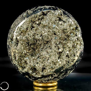 Topkwaliteit natuurlijk gouden pyriet Sphere- 1158.99 g, Verzamelen