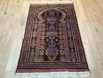 Oriëntaals tapijt handgeknoopt Baluchi Antiek-Kunst - Tapijt