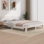 vidaXL Bedframe massief grenenhout wit 160x200 cm, Verzenden, Nieuw