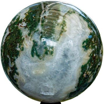 Agate mousse Sphère en agate mousse de grande qualité,