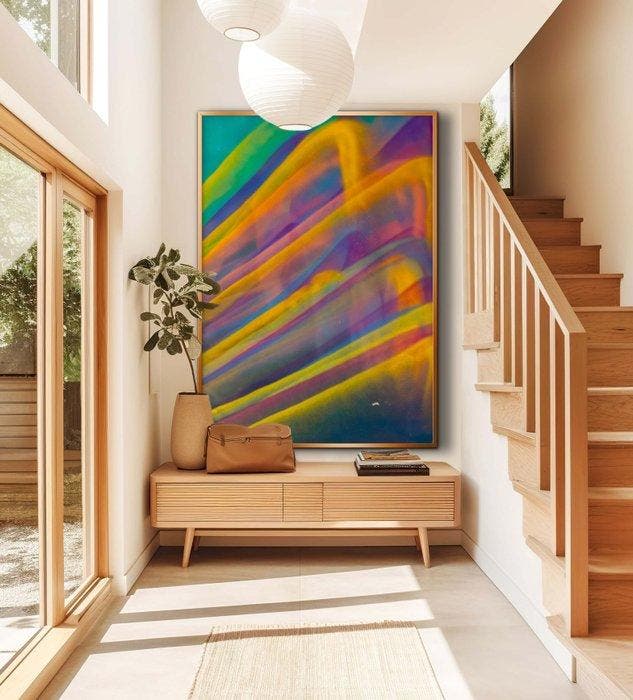 LEO VAREK - ATMOSPHERIC TULUM - XXL, Antiek en Kunst, Kunst | Schilderijen | Modern