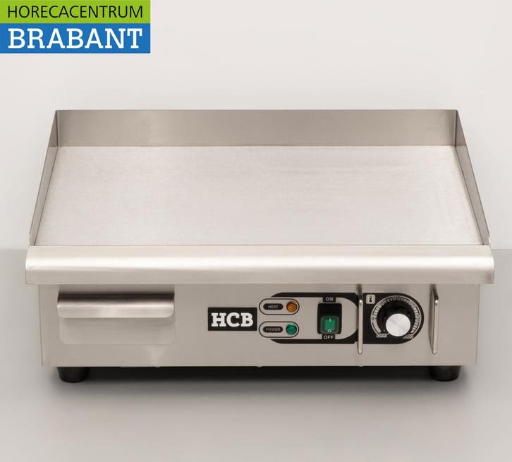 HCB RVS Grillplaat Bakplaat Glad 55 cm 230V Horeca, Articles professionnels, Horeca | Équipement de cuisine, Enlèvement ou Envoi