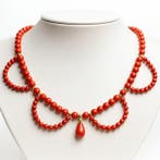 Zonder minimumprijs - Halsketting Zilver Koraal