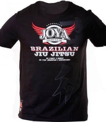 Joya Brazilian Jiu Jitsu T-Shirt Katoen Zwart, Verzenden, Zwart, Vechtsport, Joya