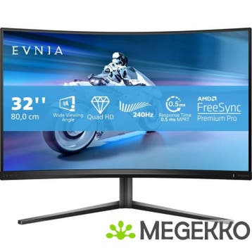 Philips Evnia 32M2C5500W/00 32  Quad HD 240Hz Curved VA, Computers en Software, Verzenden, Nieuw