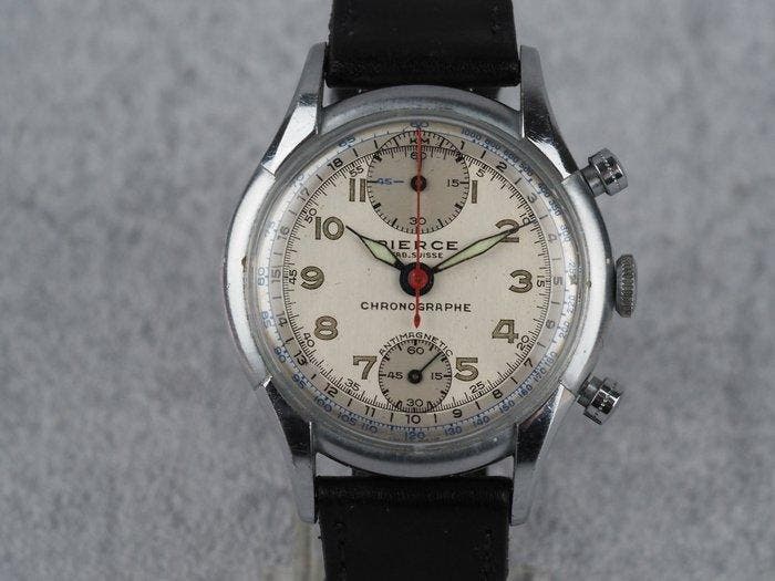 Pierce - Chronographe - Heren - 1960-1969, Handtassen en Accessoires, Horloges | Heren