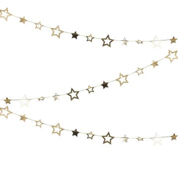 Gouden Slinger Sterren 5m, Verzenden, Nieuw