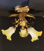 Plafondlamp (2) - Geen reservering - gesatineerd glas en