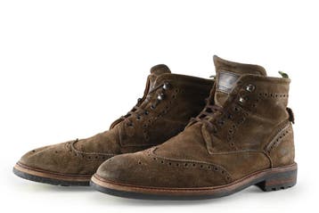 Floris van Bommel Veterboots in maat 42½ Bruin, Bruin, Verzenden, Boots, Floris van Bommel
