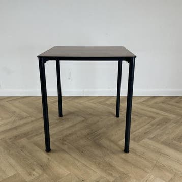 Eromes hoge kantinetafel 80x80 cm / hoogte 90 cm, donker, Gebruikt, Bureau