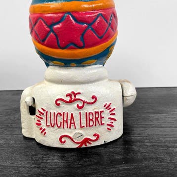 Lucha Libre - Worstelaar - Spaarpot - Gietijzer
